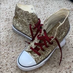 🔱GOLD GLITTER Sneakers 🔱